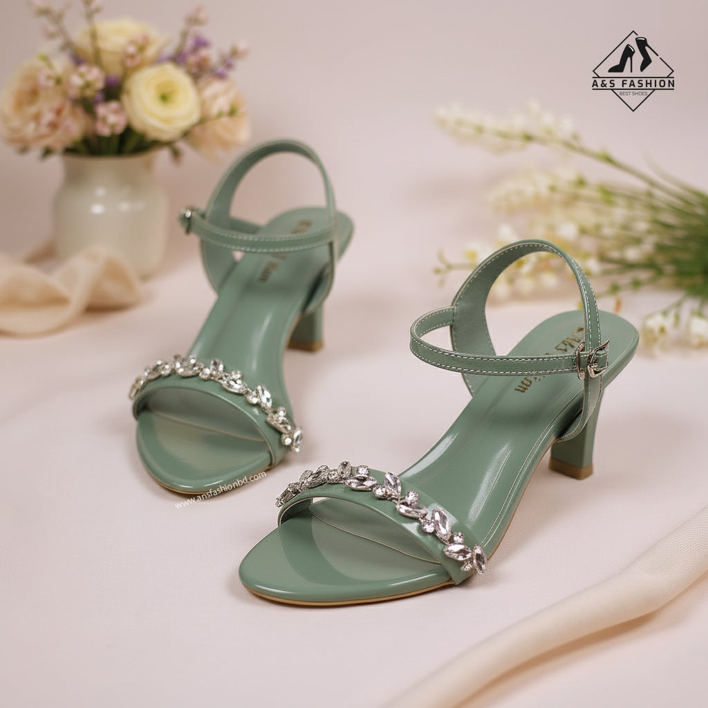 Party Stone-Work Heels A&S Fashion