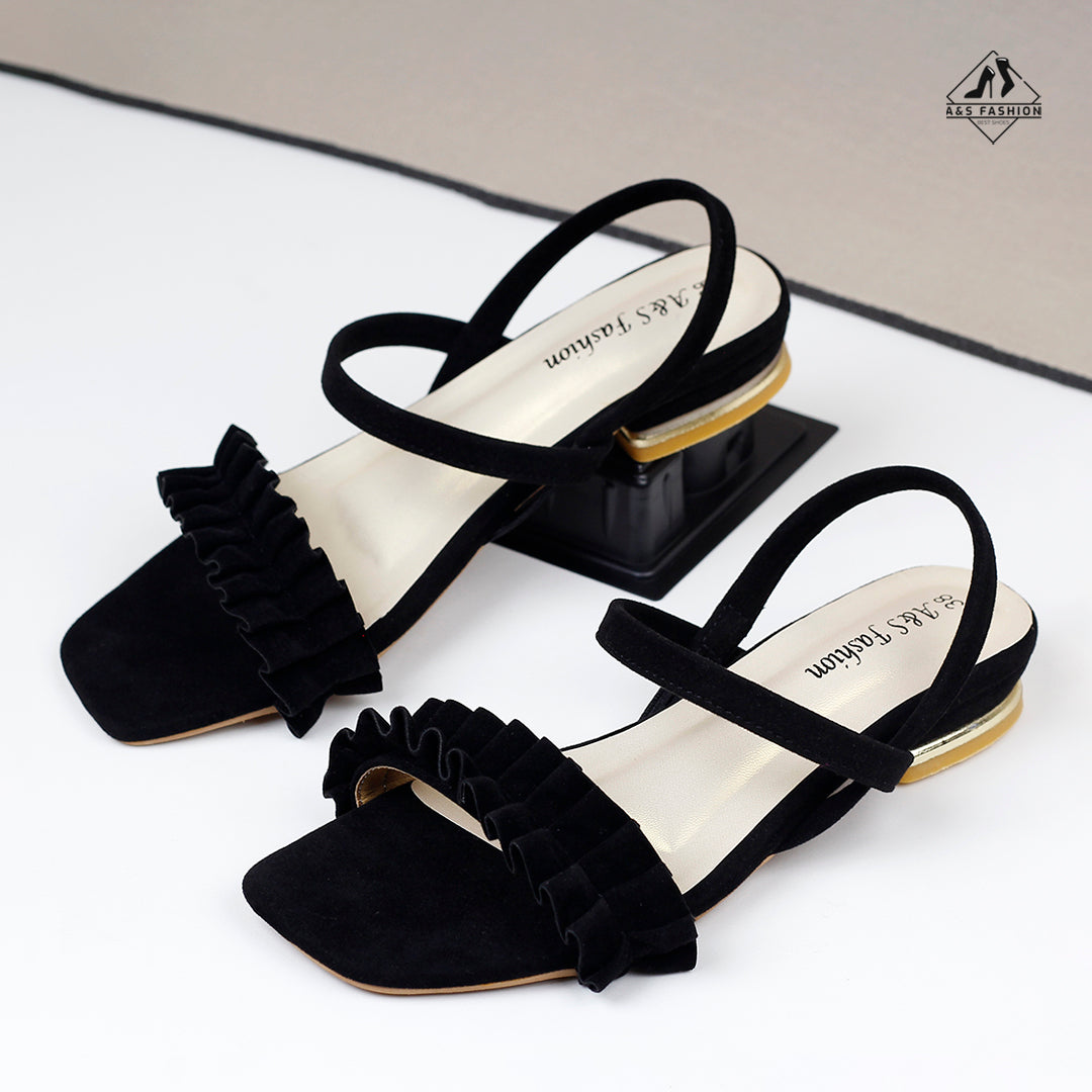 Kuchi Step Gold Heel Shoes