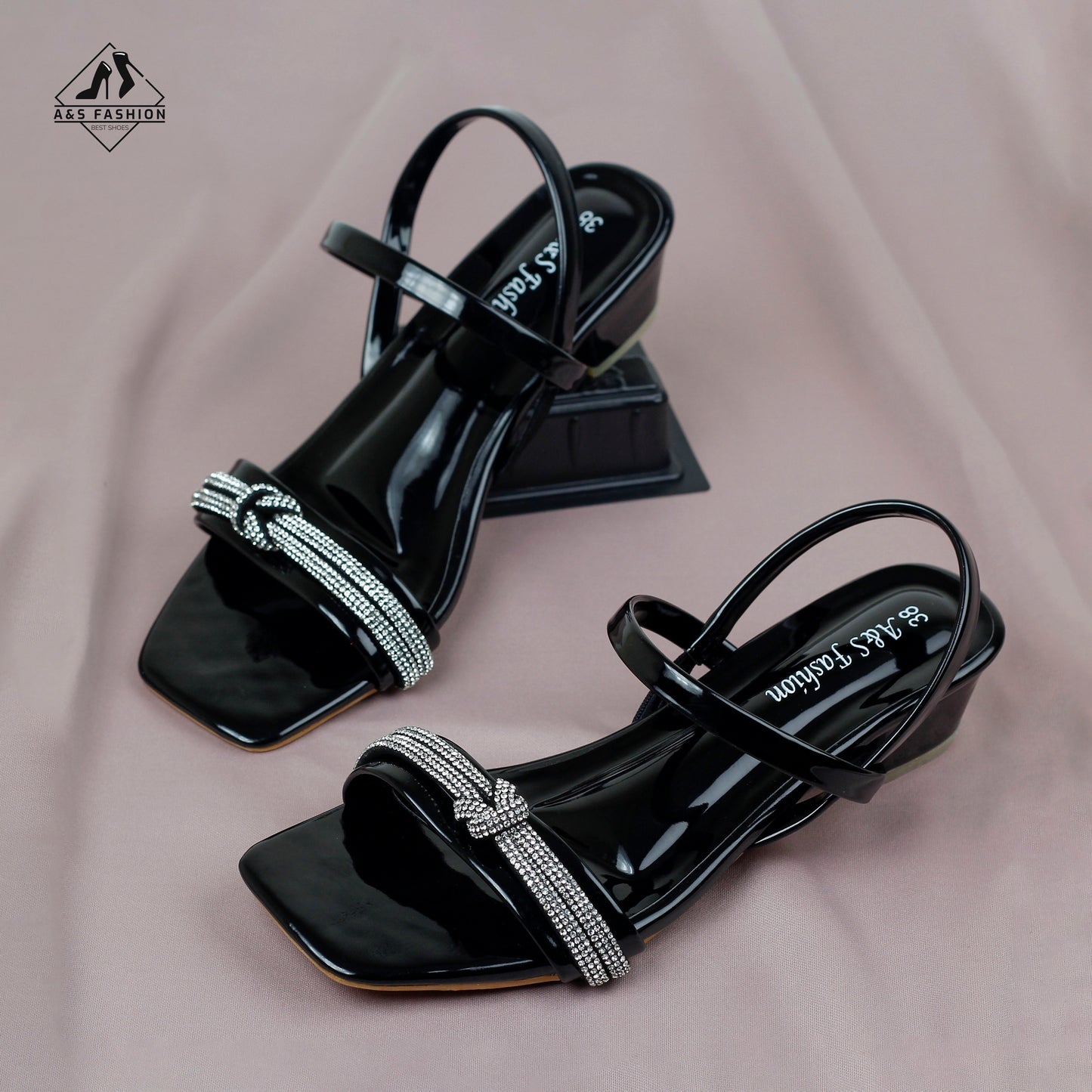 Metallic gold color and have a low heel Shoes