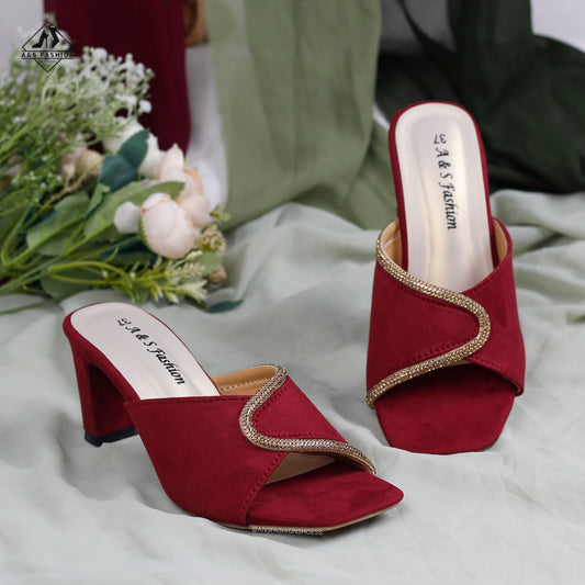 Open-Toe Block Heel Shoes