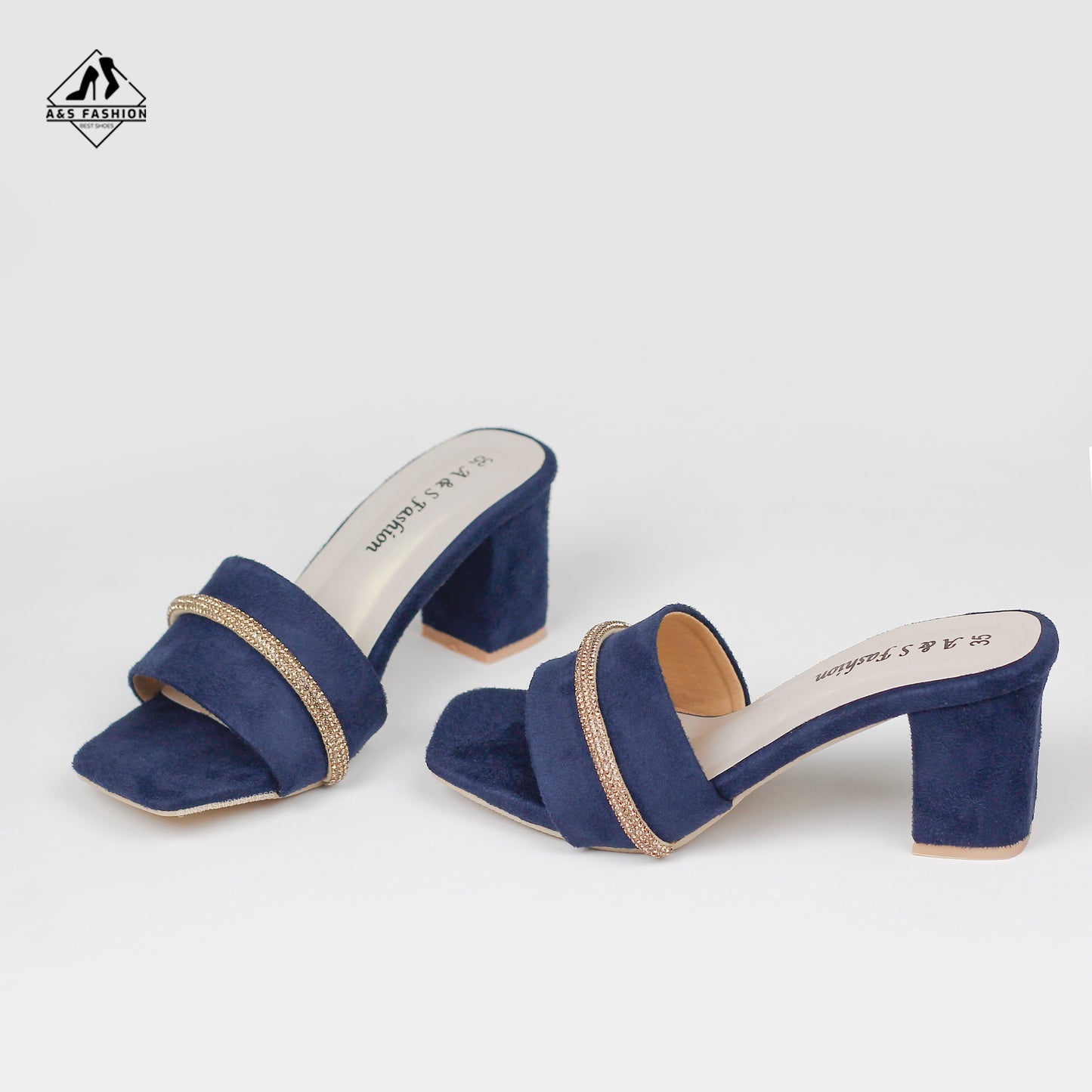 Patti Luxury Open-Toe Block Heel Shoes