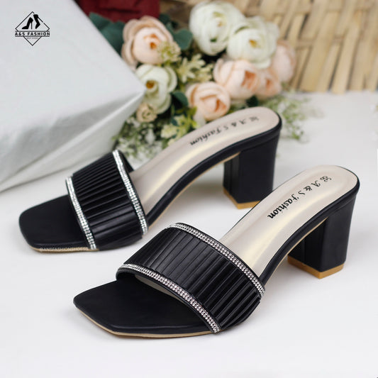 Soft and comfortable Open-Toe Block Heel Shoes