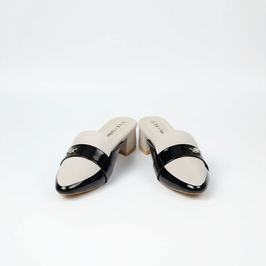 Stone Half  Block Heel Shoes