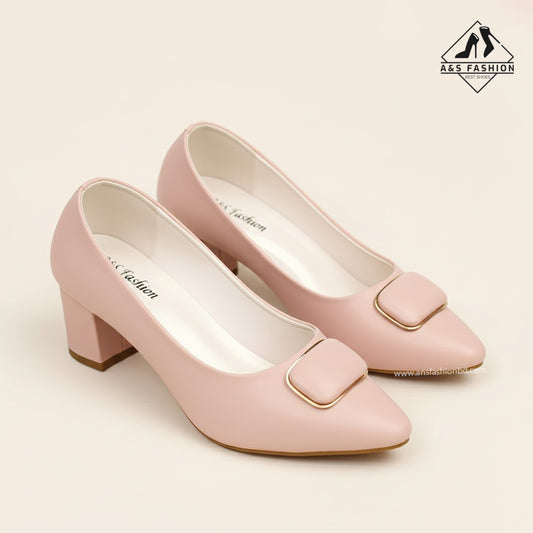 Full Shoes Gold Stone A & S Fashion