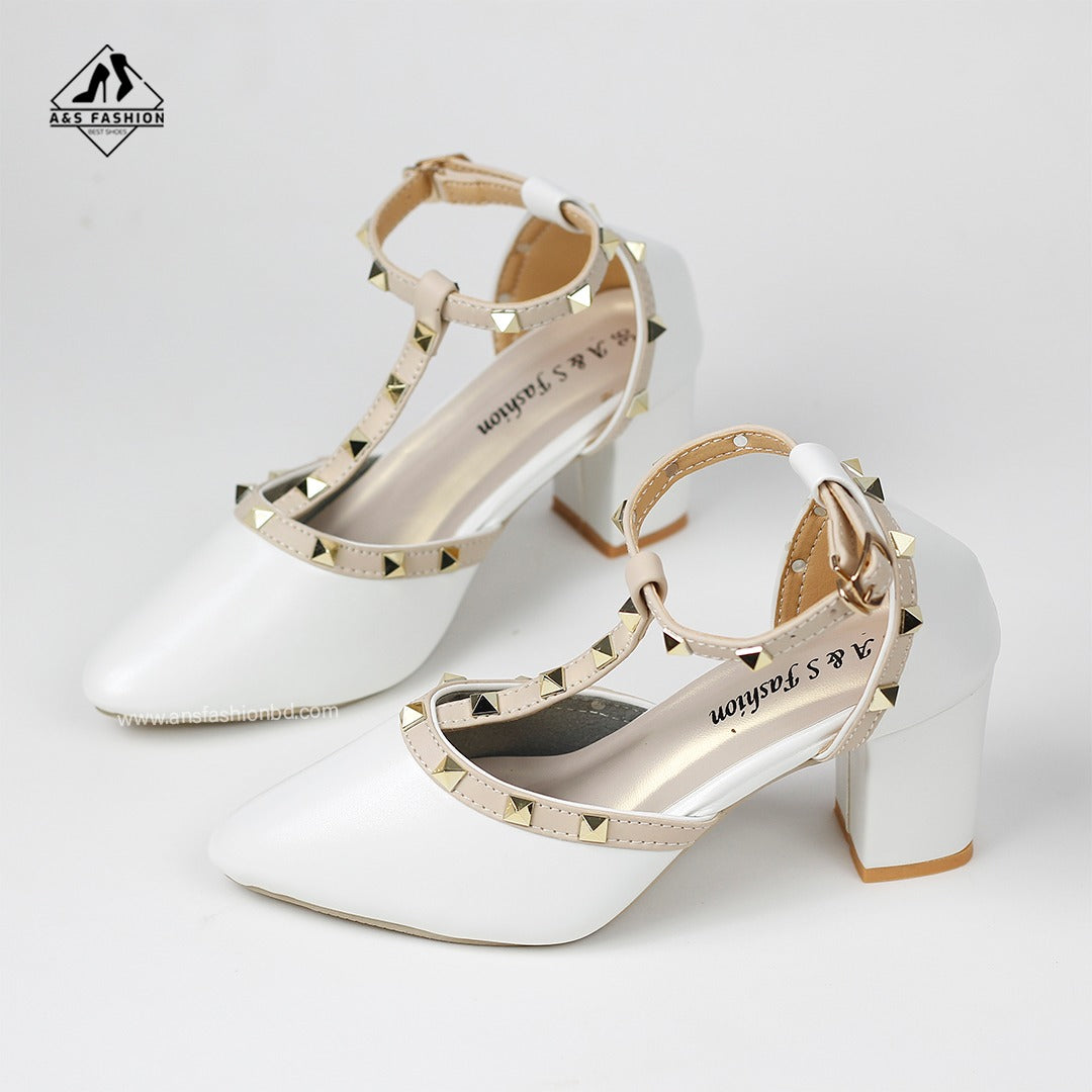 Pyramid Stone Half Shoes A&S Fashion