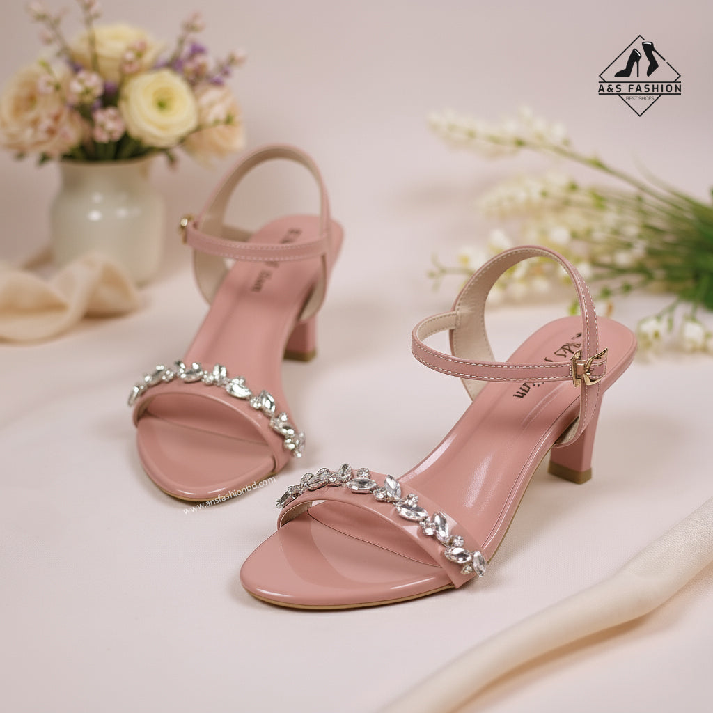 Party Stone-Work Heels A&S Fashion