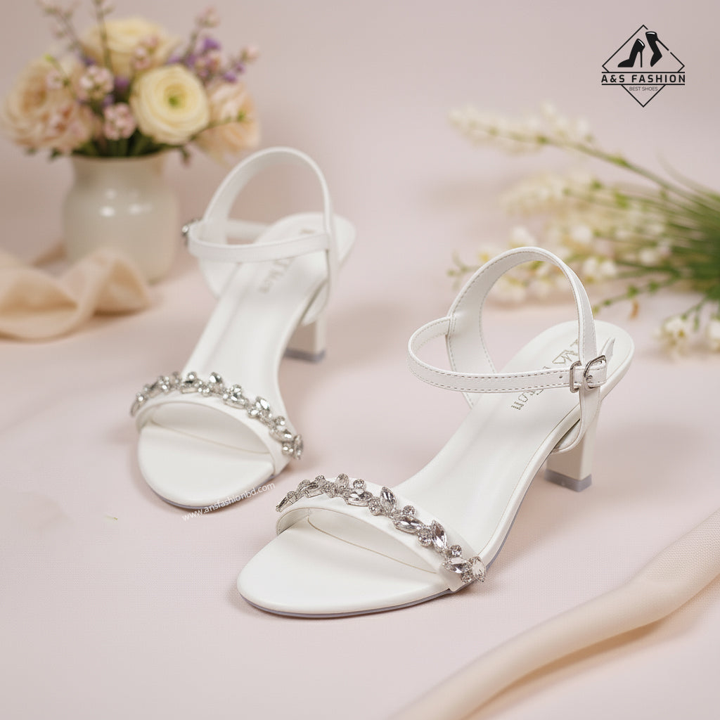 Party Stone-Work Heels A&S Fashion