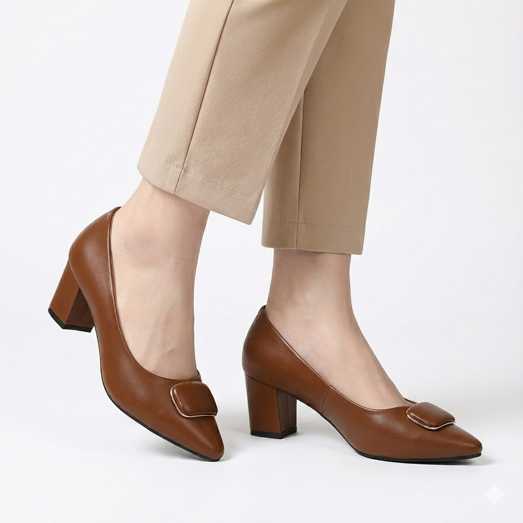 Full Shoes Gold Stone A & S Fashion