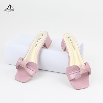 Fashionable Open-Toe Block Heel Shoes