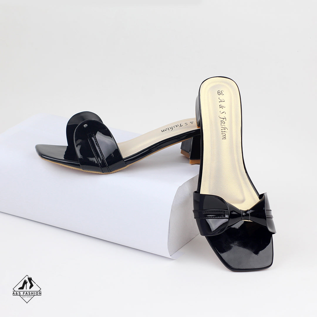 Fashionable Open-Toe Block Heel Shoes