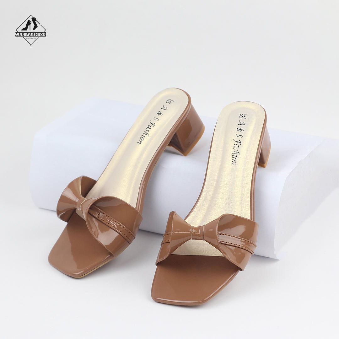 Fashionable Open-Toe Block Heel Shoes