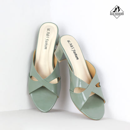 Chokh Open-Toe Block Heel Shoes