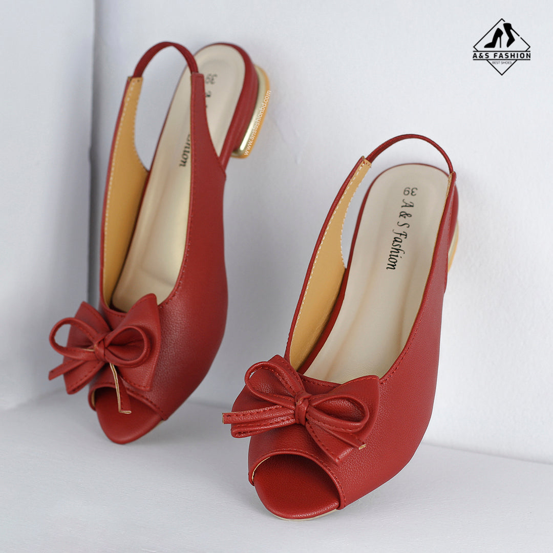 Bow Flat Half Shoes A&S Fashion