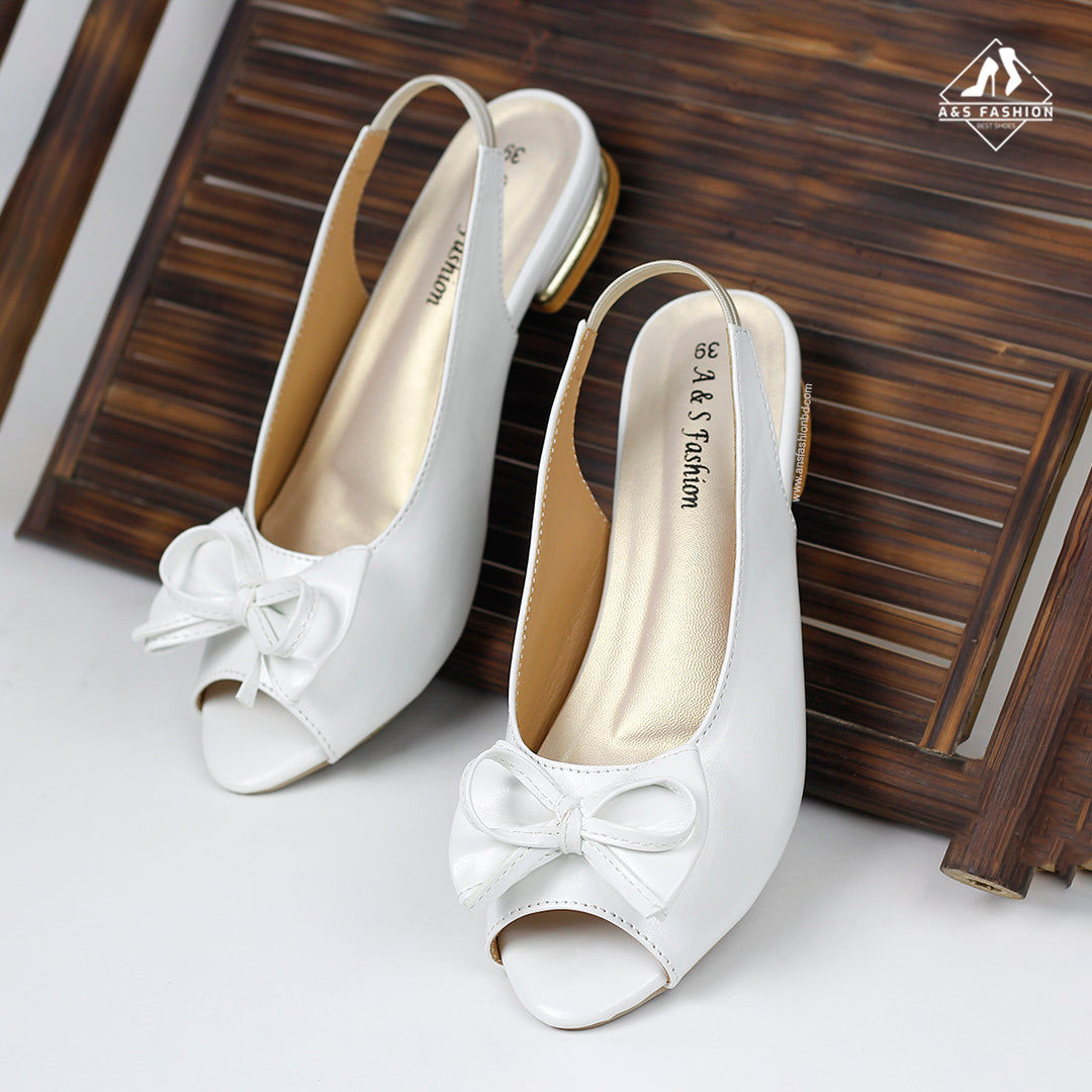 Bow Flat Half Shoes A&S Fashion