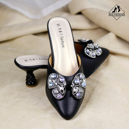 Butterfly Stone Half Shoes