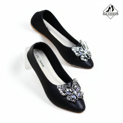 Flat Butterfly Stone Shoes