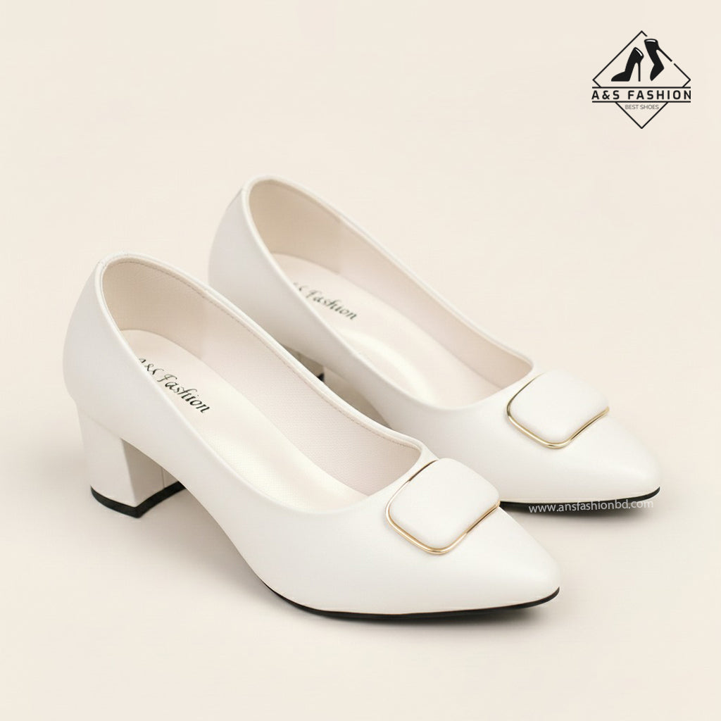 Full Shoes Gold Stone A & S Fashion