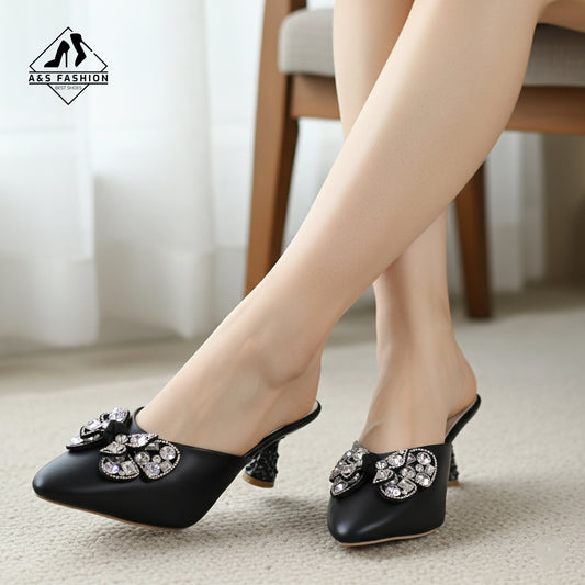 Butterfly Stone Half Shoes